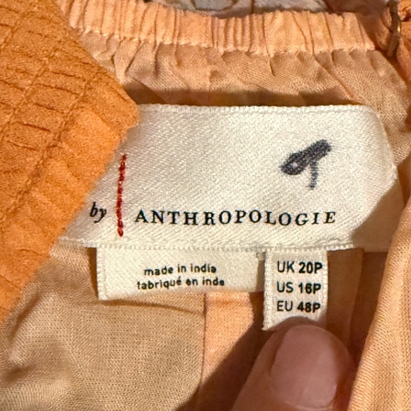 Anthropologie NWT Calida Maxi Bohemian Yellow Maxi Dress, size 16 Petite - Picture 8 of 12